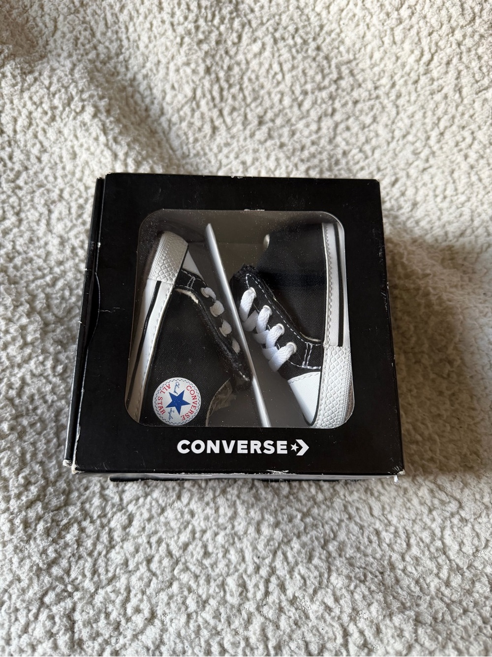 Converse Black & White Baby Low-Top Sneakers